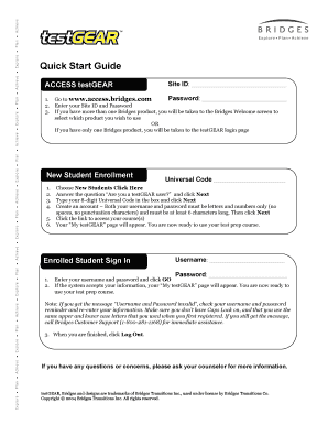 testGEAR Quick Start Guide