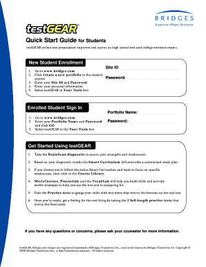 Student Enrollment and Test Preparation Guide