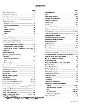 US Federal Tax Organizer Form