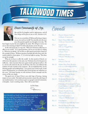 Events - Tallowood Baptist Church - tallowood