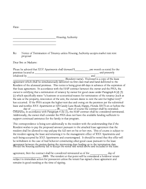 Notice of Termination of Tenancy unless Housing ... - fl-landlord