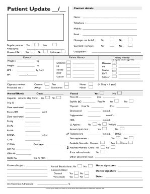Patient Update Form