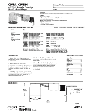 Remodel Downlight Installation Form