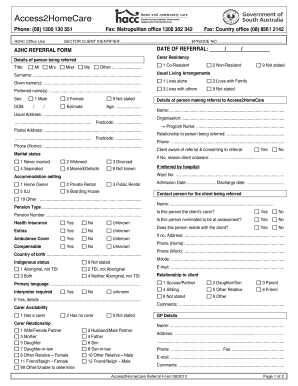 Access2HomeCare Referral Form