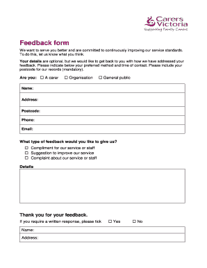 Feedback Form