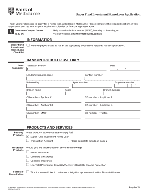 Super Fund Investment Home Loan Application