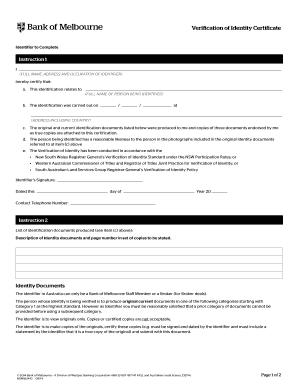 Verification of Identity Certificate