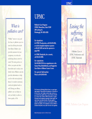 Pallative Brochure - University of Pittsburgh - dept-med pitt