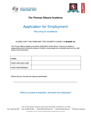 Application for Employment
