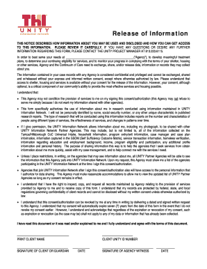 Release of Information Form