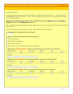 Kreuztools im Vergleich: Amboss vs. Examen online vs.