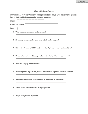 Citation Workshop Exercise