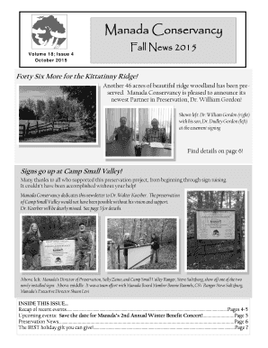 Spring News 2015 - The Manada Conservancy - manada