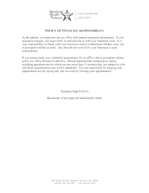 Financial Responsibility Policy