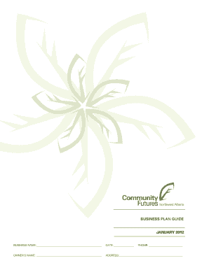 Business Plan Guide Template