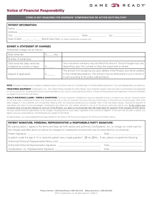 Notice of Financial Responsibility for Medical Equipment Rental