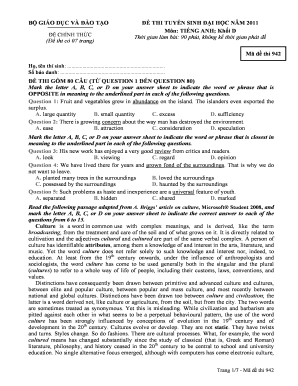 Vietnamese University Entrance Exam