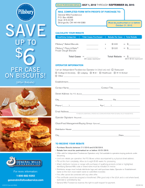 General Mills Biscuit Rebate Form