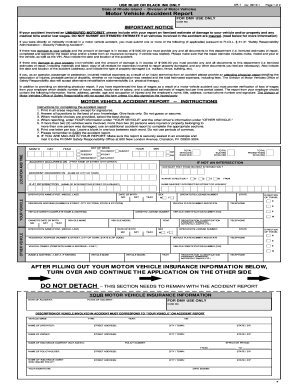 Rhode Island Motor Vehicle Accident Report
