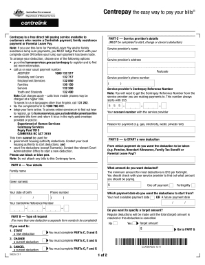 Centrepay Deduction Form