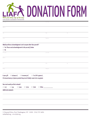 Donation Form