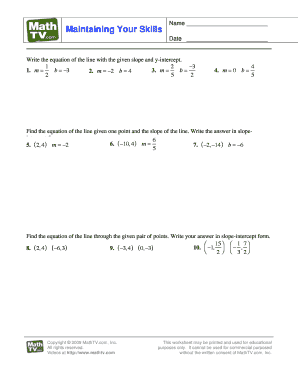 Math Worksheet