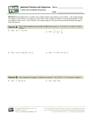 Matched Problems with Objectives