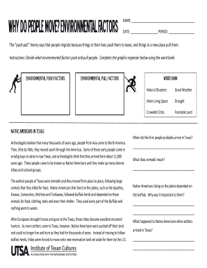 Native Americans in Texas Worksheet