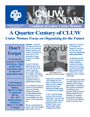 CLUW Membership Application Form