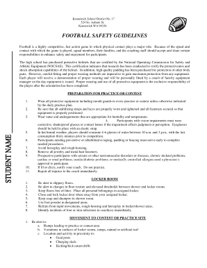 Football Safety Guidelines