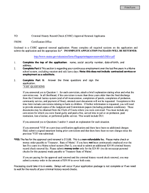 Maine Education Approval Renewal Application