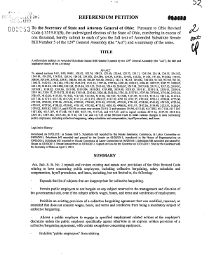 Ohio Senate Bill 5 Referendum Petition