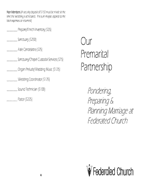 Wedding Partnership Agreement