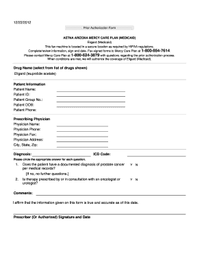 Prior Authorization Form for Eligard (Medicaid)