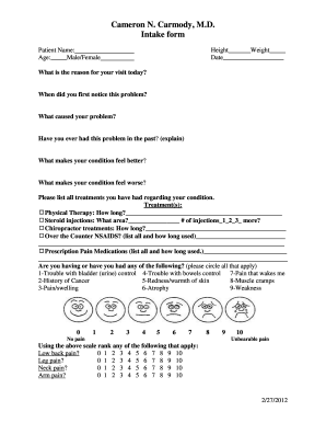 Patient Intake Form