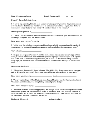 Mythology Quiz