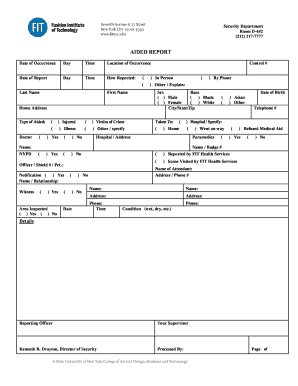 Aided Report Form