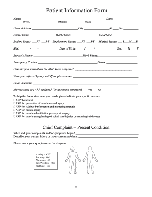 Patient Information Form