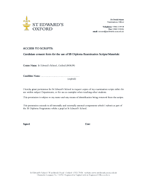 IB Diploma Candidate Consent Form