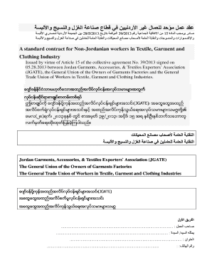 A standard contract for Non-Jordanian workers in Textile, Garment and - betterwork