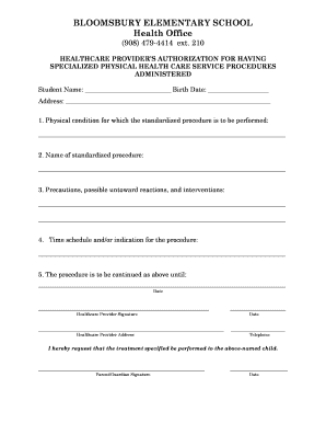 Healthcare Provider Authorization Form