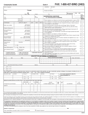 Illinois Auto Insurance Application