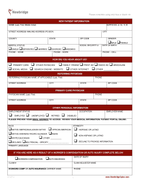 New Patient Packet