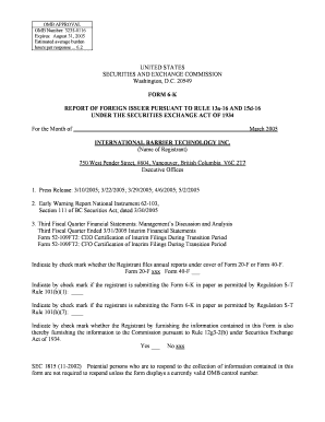Form 6-K Report of Foreign Issuer