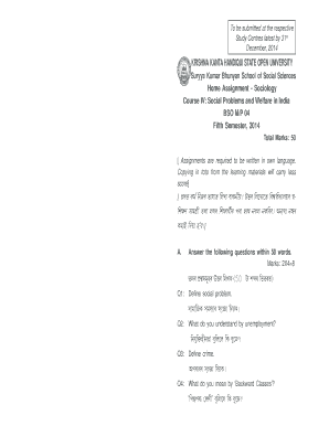 Home Assignment - Sociology