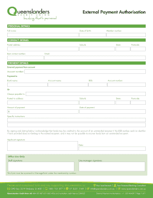 External Payment Authorisation