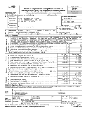 Form 990 2014