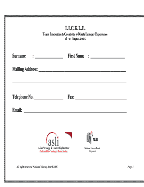 CREEDTM Profile Self-Evaluation Form