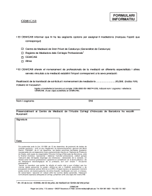 CEMICAB Mediation Request Form