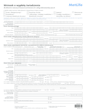 Insurance Claim Form for Financial Institutions